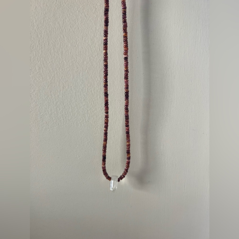 Quartz gemstone necklace